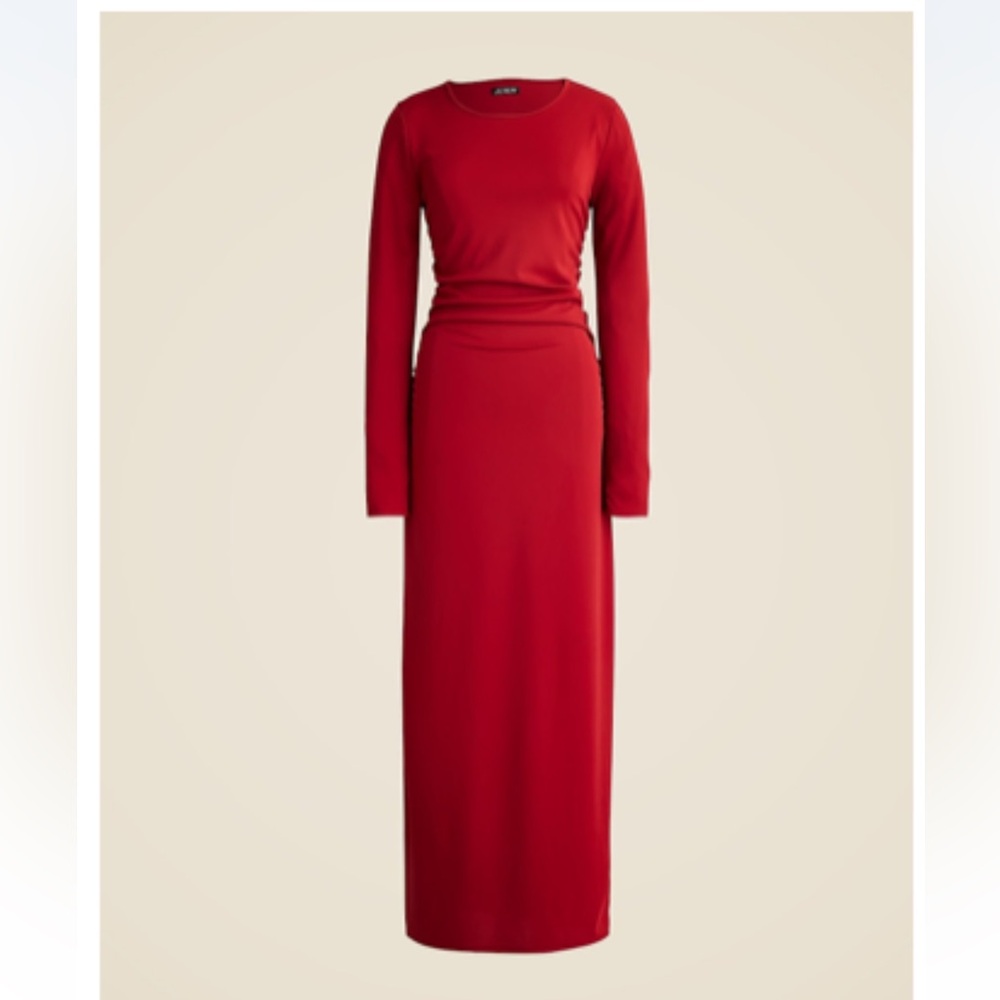J. Crew Long sleeve dress in jersey crepe